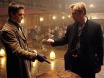 avec Christian Bale sur le tournage de The Prestige (2006)