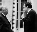 avec Philippe Noiret sur le tournage de Topaz (1969)